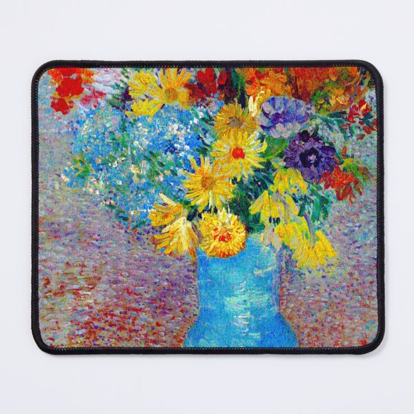 Artikelvorschau, Blumen in einer blauen Vase - Vincent van Gogh entworfen und verkauft von SimpleJoyStyle.
