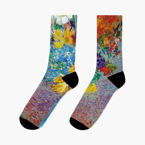 Aperçu de l'œuvre Fleurs dans un vase bleu - Vincent van Gogh créée et vendue par SimpleJoyStyle.