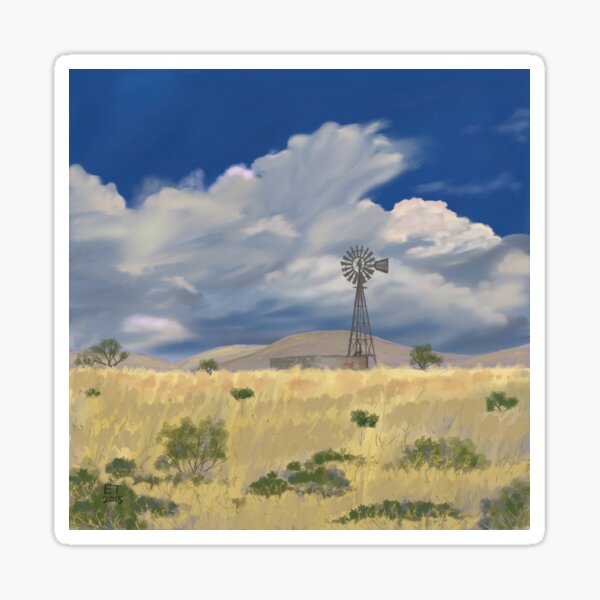 New Mexico Windmill Sticker