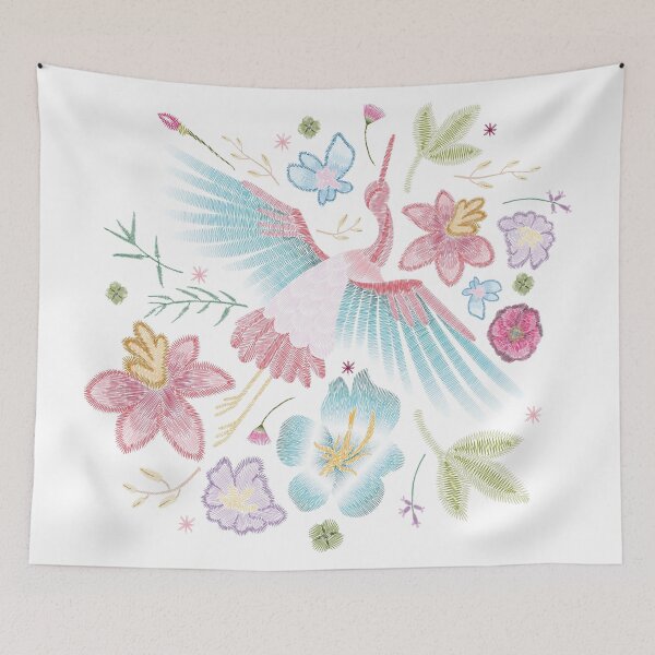 Item preview, crane bird designed and sold by Talisman Design.