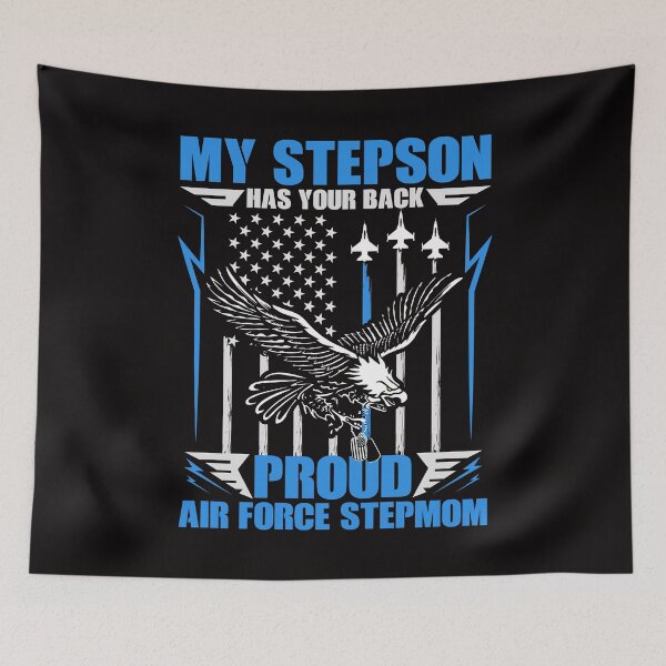 Item preview, My Stepson Has Your Back Proud Air Force Stepmom designed and sold by Digital Story Time.