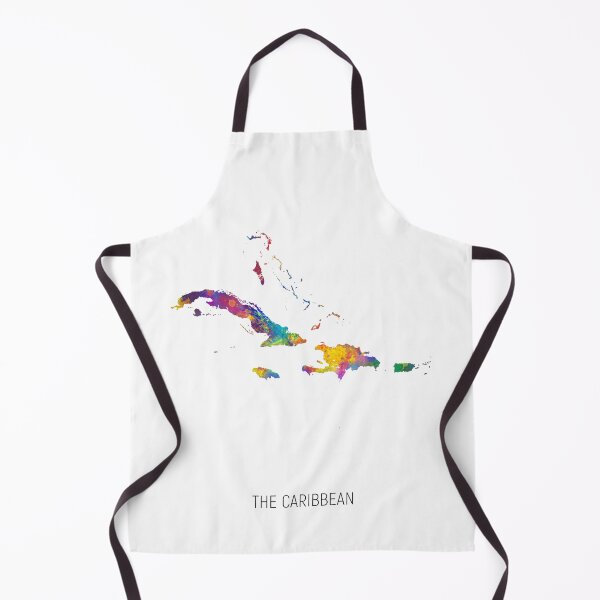 Artikelvorschau, The Caribbean Watercolor Map entworfen und verkauft von ArtPrints.