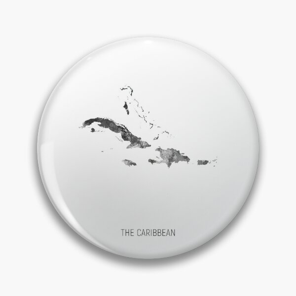 Item preview, The Caribbean Watercolor Map designed and sold by ArtPrints.