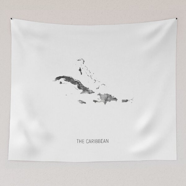 Item preview, The Caribbean Watercolor Map designed and sold by ArtPrints.