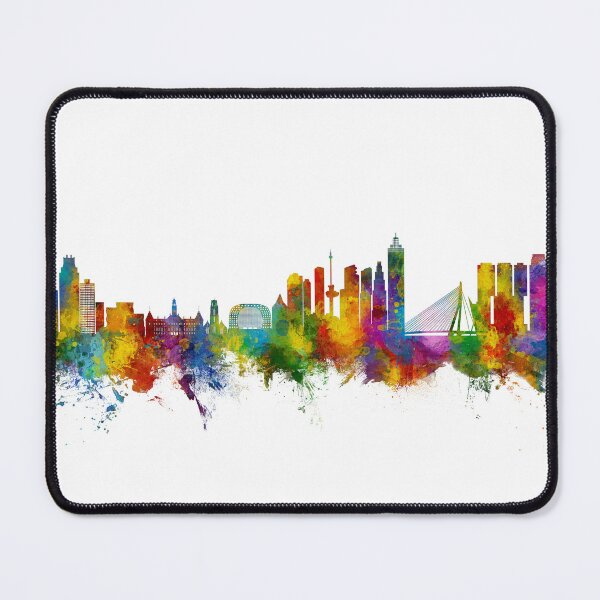 Item preview, Rotterdam The Netherlands Skyline designed and sold by ArtPrints.