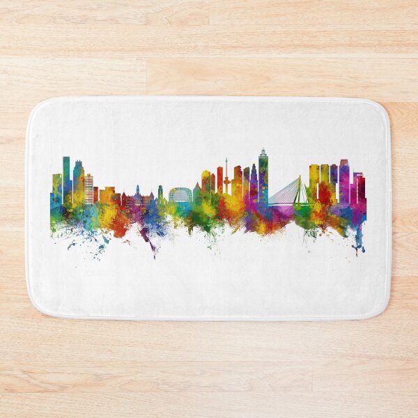 Item preview, Rotterdam The Netherlands Skyline designed and sold by ArtPrints.