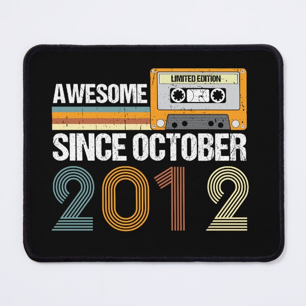 Item preview, Awesome Since October 2012 | 10th Birthday | vintage October 2012 designed and sold by AMINE  ★★★★★.