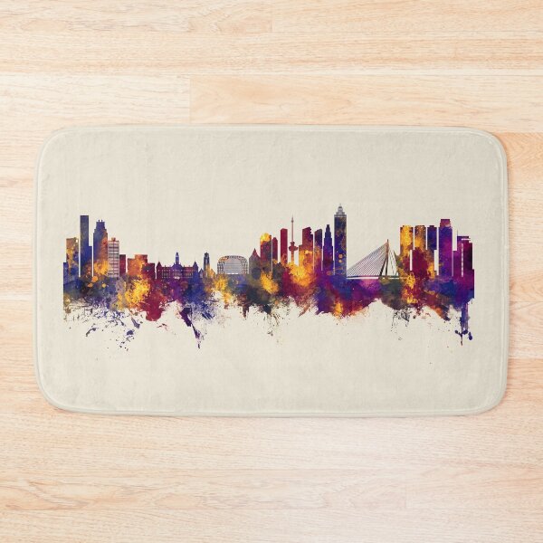 Item preview, Rotterdam The Netherlands Skyline designed and sold by ArtPrints.