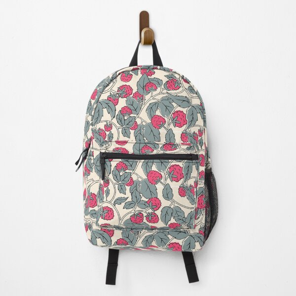 Item preview, Raspberry seamless Pattern. Black countour on white background. Vector illustration. designed and sold by Olgus.