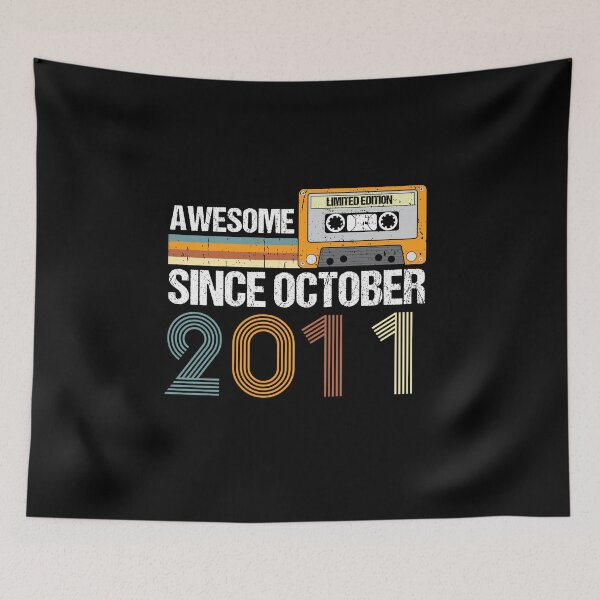 Item preview, Awesome Since October 2011 | 11th Birthday | Vintage October 2011 designed and sold by AMINE  ★★★★★.