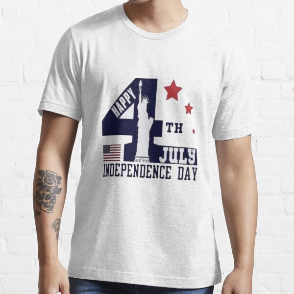 American Shirts for Men Big and Tall 4Th of July Outfits Crewneck  Independence Day T-Shirts Graphic Tees