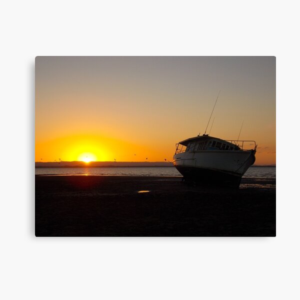 Tide Out, Sun Down Canvas Print