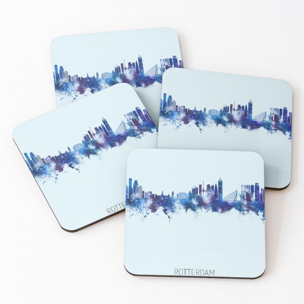 Item preview, Rotterdam The Netherlands Skyline designed and sold by ArtPrints.