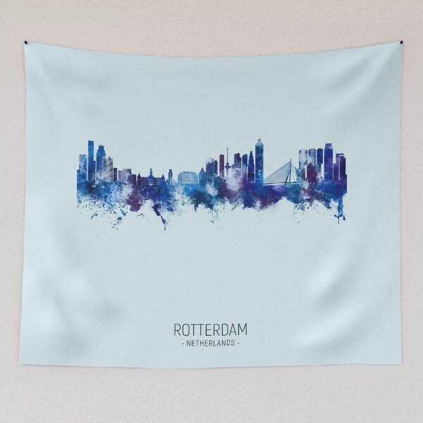 Item preview, Rotterdam The Netherlands Skyline designed and sold by ArtPrints.