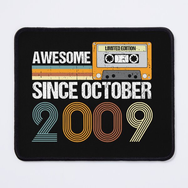 Item preview, Awesome Since October 2009 | 14th Birthday | Vintage October 2009 designed and sold by AMINE ★★★★★.