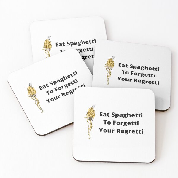 Item preview, eat spaghetti to forgetti your regretti foof funny designed and sold by Georgekz.