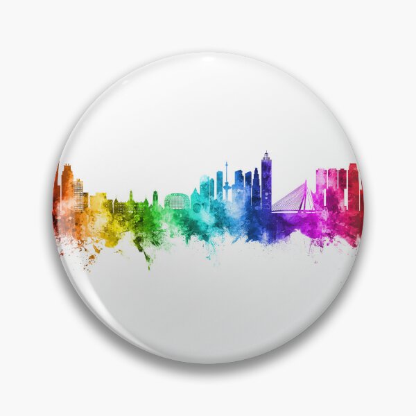 Item preview, Rotterdam The Netherlands Skyline designed and sold by ArtPrints.