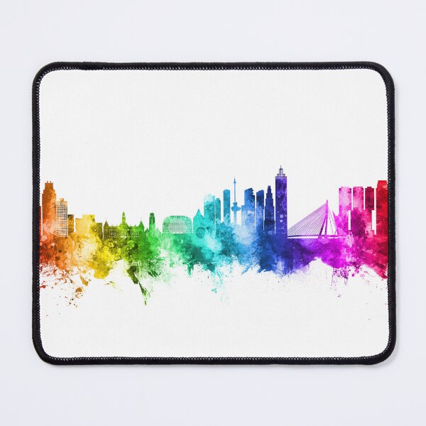 Item preview, Rotterdam The Netherlands Skyline designed and sold by ArtPrints.