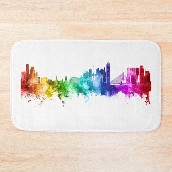 Item preview, Rotterdam The Netherlands Skyline designed and sold by ArtPrints.