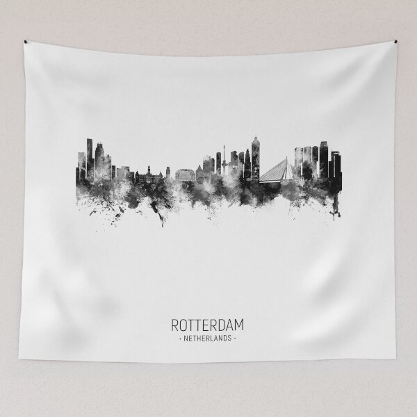 Artikelvorschau, Rotterdam The Netherlands Skyline entworfen und verkauft von ArtPrints.