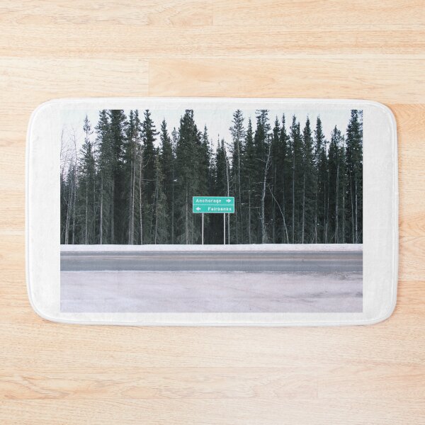 Item preview, Alaska Control City Sign Anchorage Fairbanks designed and sold by lizzmarino.