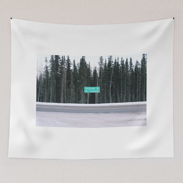 Item preview, Alaska Control City Sign Anchorage Fairbanks designed and sold by lizzmarino.
