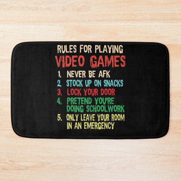 Item preview, Funny Gamer Boys Teens Saying Rules For Playing Video Games designed and sold by RichardxBen.