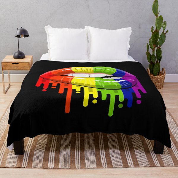 Item preview, LGBT Rainbow Lips Pride Gay Homosexual Lesbian designed and sold by GardNewerd.