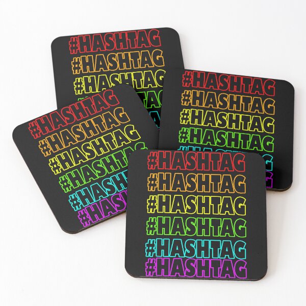 Item preview, #HASHTAG RAINBOW COLOURS TEXT designed and sold by UJ7777.