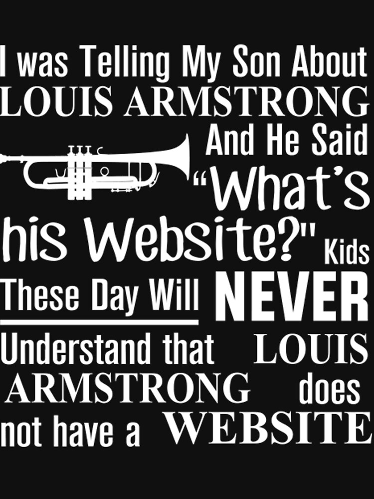 Louis Armstrong Adult Heavyweight T-shirt 