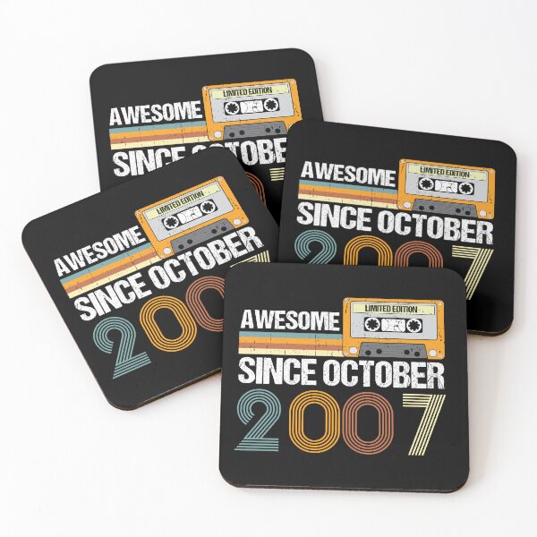 Item preview, Awesome Since October 2007 | 15th Birthday | Vintage October 2007 designed and sold by AMINE  ★★★★★.
