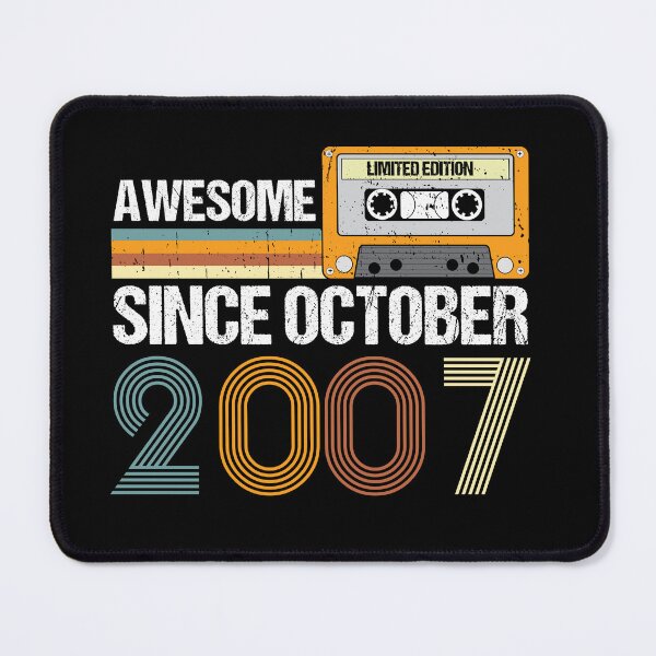 Item preview, Awesome Since October 2007 | 15th Birthday | Vintage October 2007 designed and sold by AMINE ★★★★★.