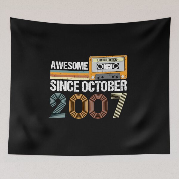 Item preview, Awesome Since October 2007 | 15th Birthday | Vintage October 2007 designed and sold by AMINE  ★★★★★.