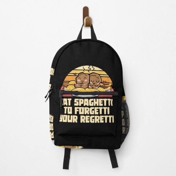 Item preview, eat spaghetti to forgetti your regretti funny foodie designed and sold by Georgekz.