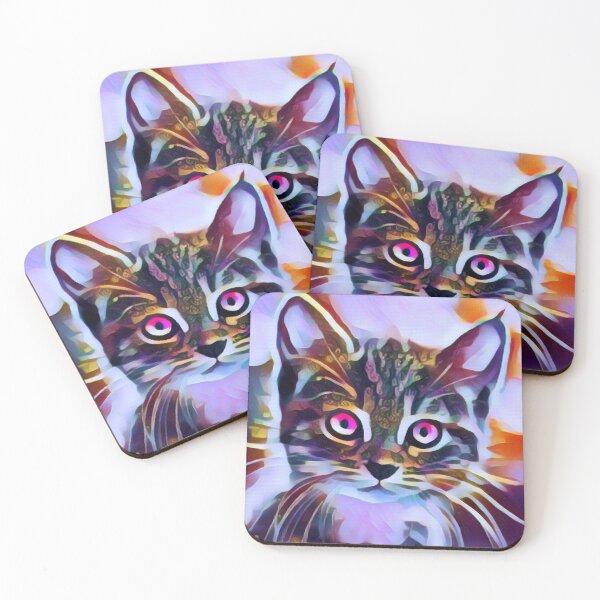 Item preview, Kitty cat: Wide eyed and curious kitty! Digital image. designed and sold by FigjamDesigns.