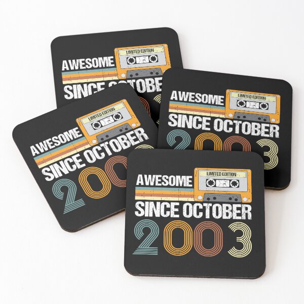 Item preview, Awesome Since October 2003 | 19th Birthday | Vintage October 2003 designed and sold by AMINE  ★★★★★.