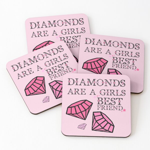 Item preview, Diamonds Are A Girls Best Friend Pink designed and sold by everything4eva.