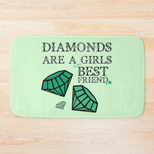 Item preview, Diamonds Are A Girls Best Friend Green designed and sold by everything4eva.