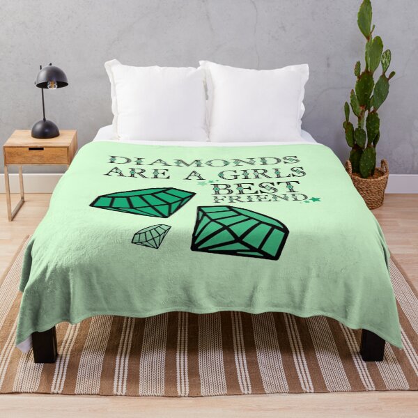 Item preview, Diamonds Are A Girls Best Friend Green designed and sold by everything4eva.