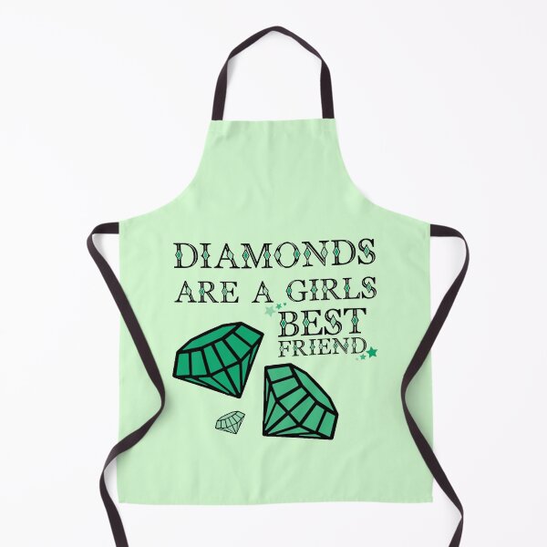 Item preview, Diamonds Are A Girls Best Friend Green designed and sold by everything4eva.