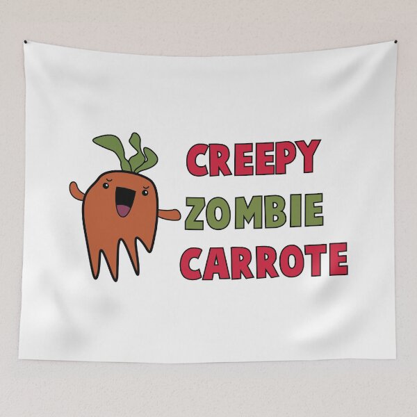 Item preview, Creepy Zombie Carrote kawaii(undead brains) designed and sold by SDDdesigns.