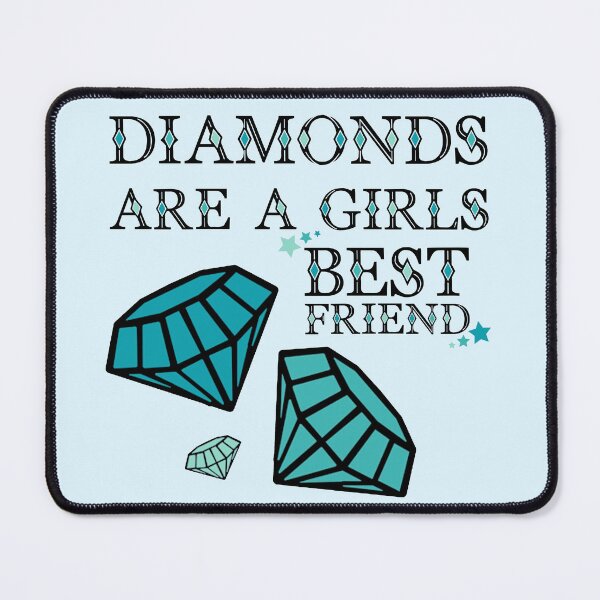 Item preview, Diamonds Are A Girls Best Friend Blue designed and sold by everything4eva.