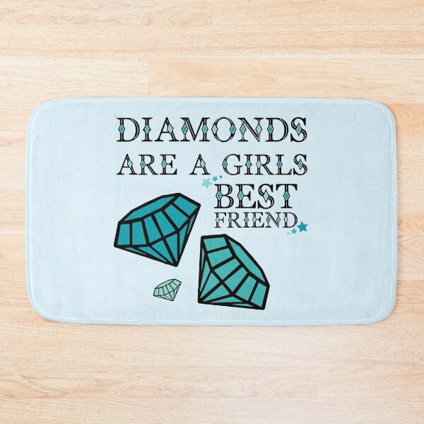 Item preview, Diamonds Are A Girls Best Friend Blue designed and sold by everything4eva.