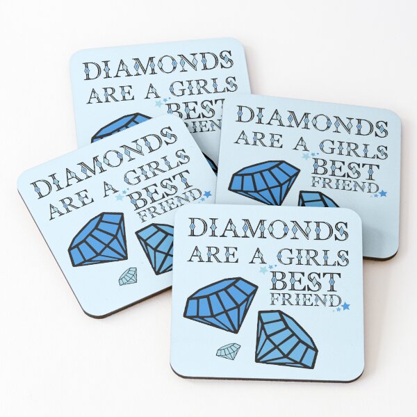 Item preview, Diamonds Are A Girls Best Friend Blue designed and sold by everything4eva.