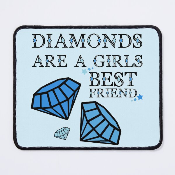 Item preview, Diamonds Are A Girls Best Friend Blue designed and sold by everything4eva.