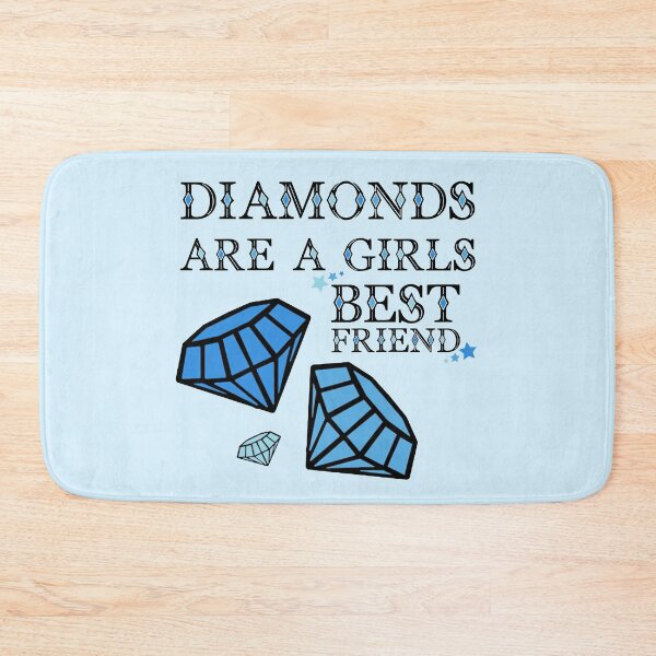 Item preview, Diamonds Are A Girls Best Friend Blue designed and sold by everything4eva.