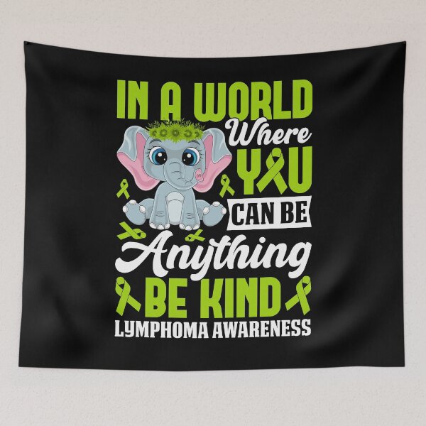 Item preview, Sunflower Elephant Be Kind Lymphoma Awareness designed and sold by SherryValdez.