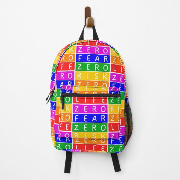 Item preview, Zero fear. Zero risk. Zero life - Rainbow - Violet to red designed and sold by RainbowWordLand.