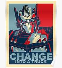 Optimus Prime - Change Poster