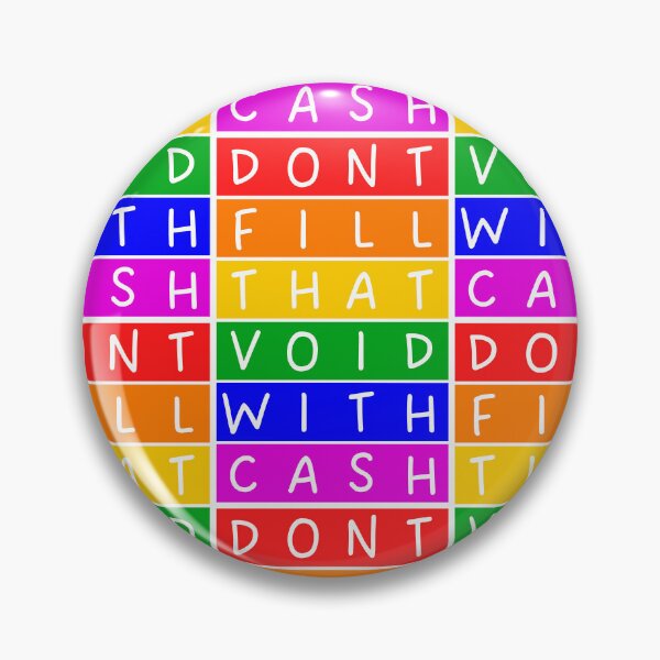 Item preview, Don't fill that void with cash  - Rainbow designed and sold by RainbowWordLand.